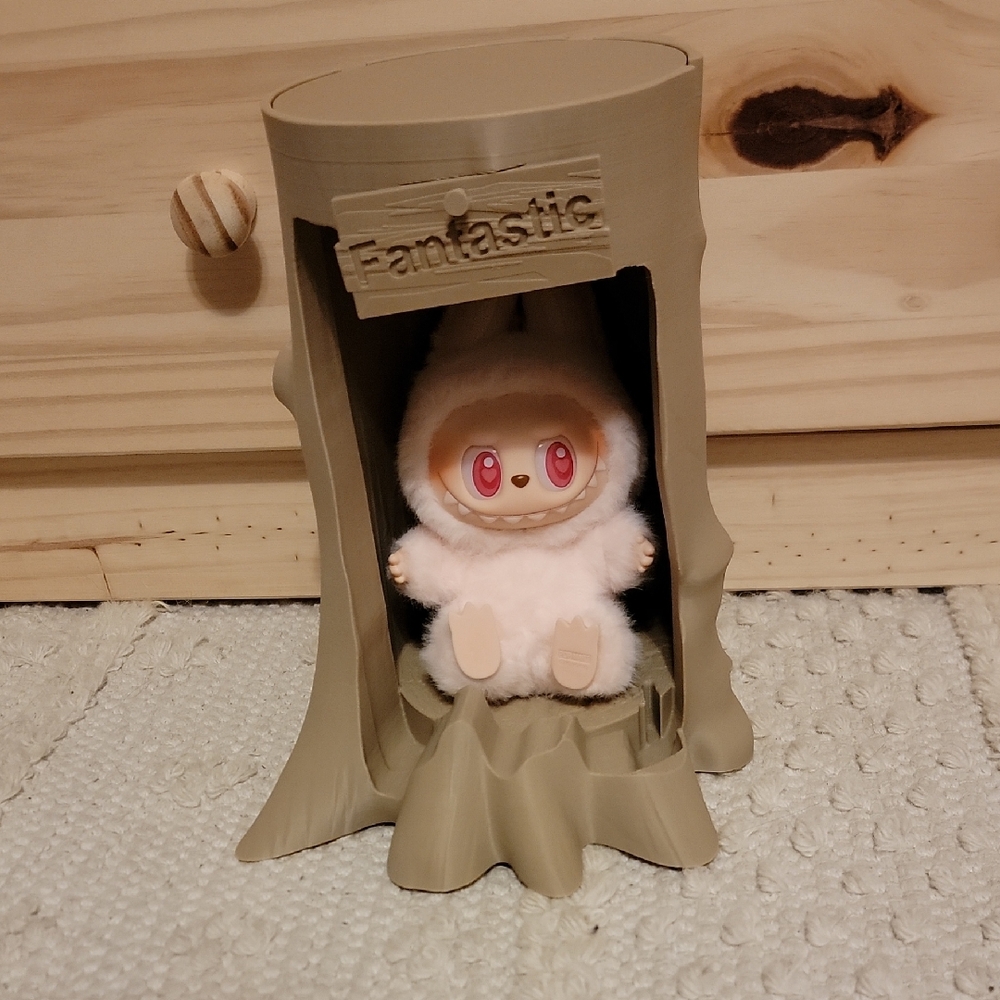 Display Stump For Labubu With Light
